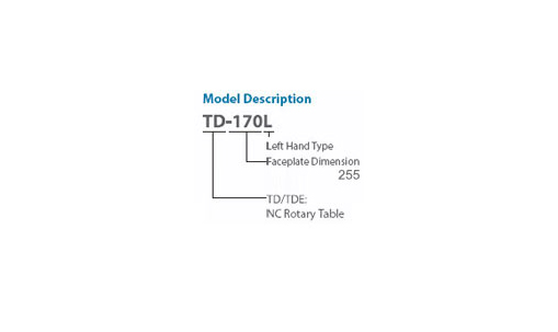 TD-255HL CNC Rotary Table